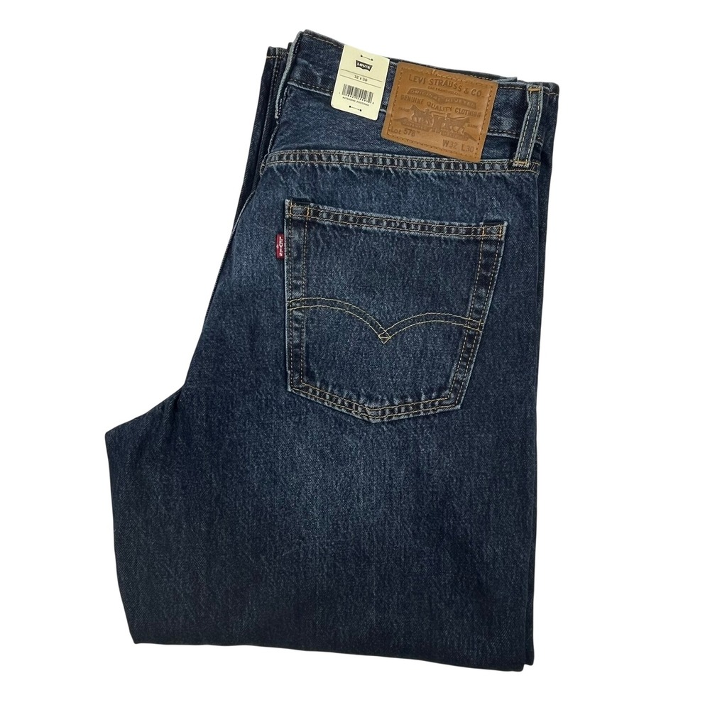 Levi's Premium 578 Baggy Jeans Mens 32x30 Blue Medium Wash Relaxed Skater Denim